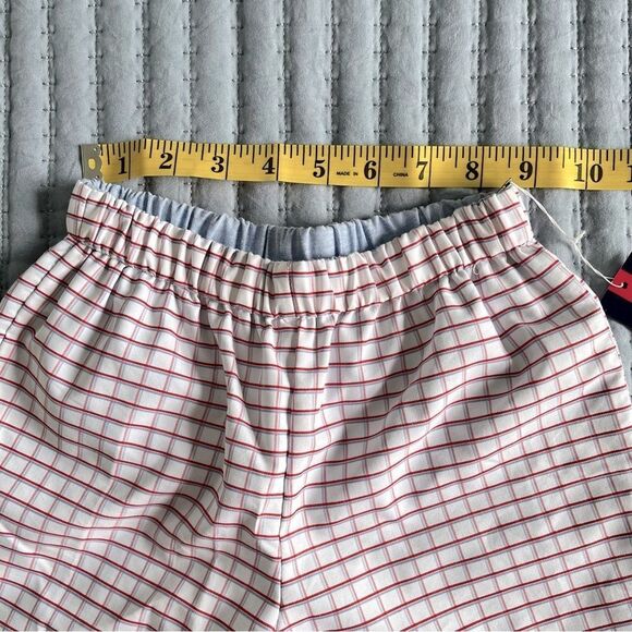 NEW Nantucket Kids Preston Reversible Shorts Red BluePlaid Chambray Boys Size 5 - Picture 7 of 11